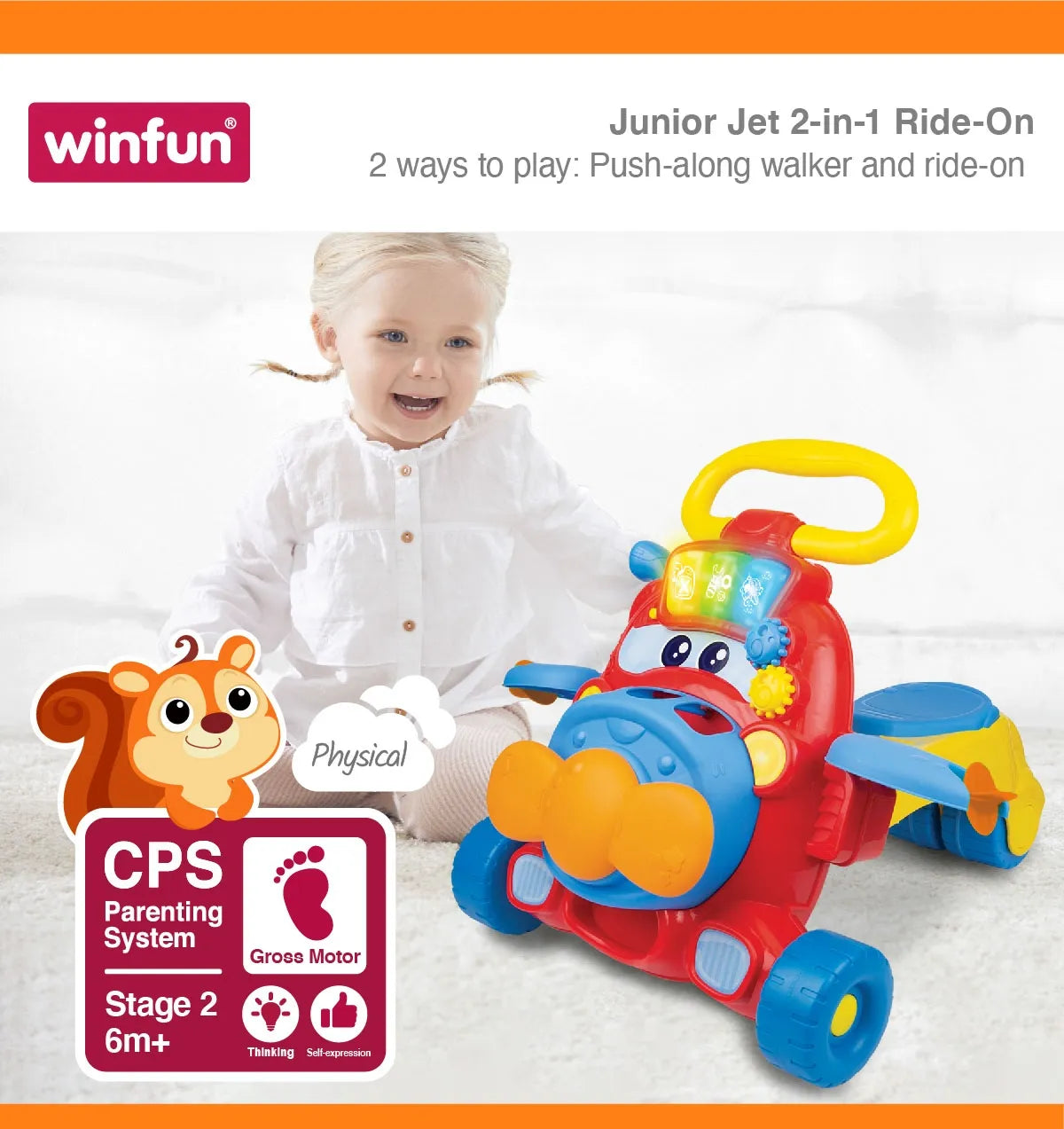 Winfun Junior Jet 2 In 1 Ride On