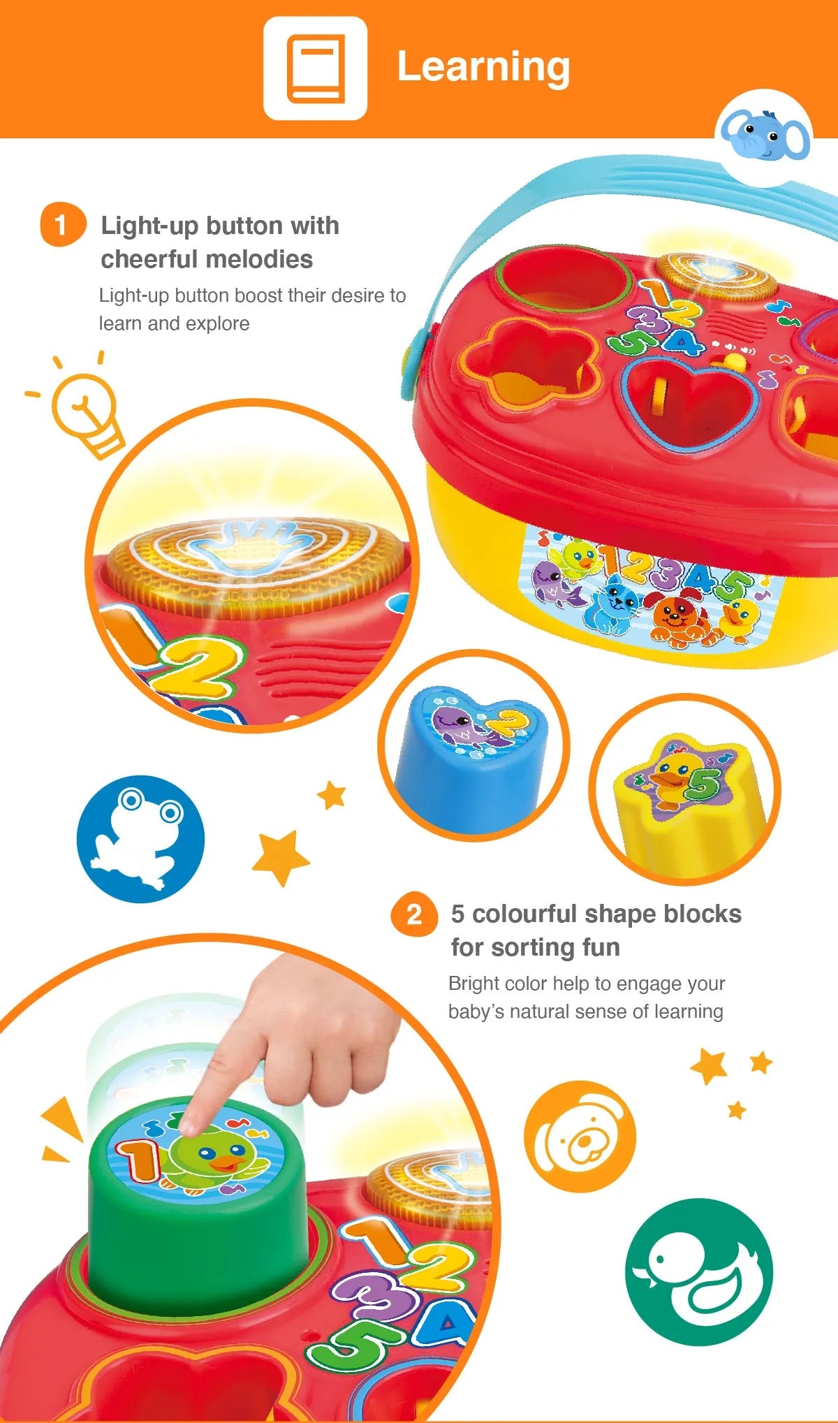 Winfun Giggles And Learn Electronic Shape Sorter