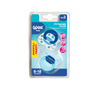 Wee Baby Orthdontic Teat Soother (6-18m) - Pack of 2