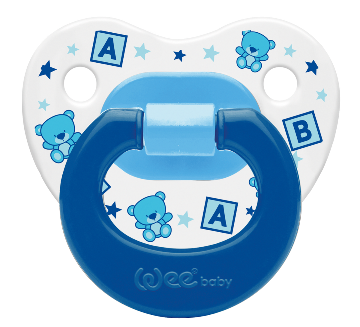 Wee Baby Patterned Body Orthodontic Soother (0-6m).