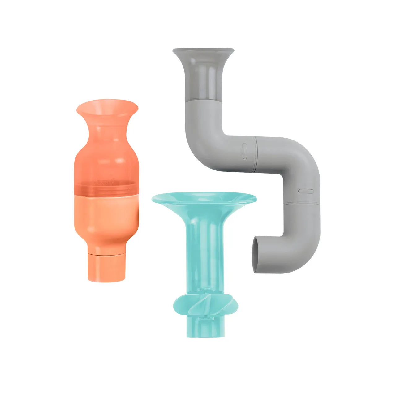 Boon Tubes Interactive Baby and Toddler Building Bath Toy Set (3 Tubes)