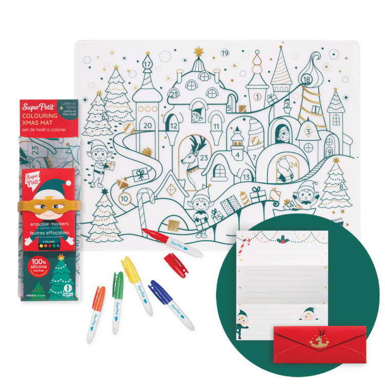 Super Petit Colouring Playmat (Christmas Village)