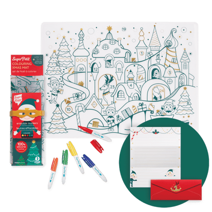 Super Petit Colouring Playmat (Christmas Village)