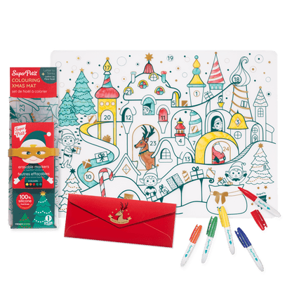 Super Petit Colouring Playmat (Christmas Village)