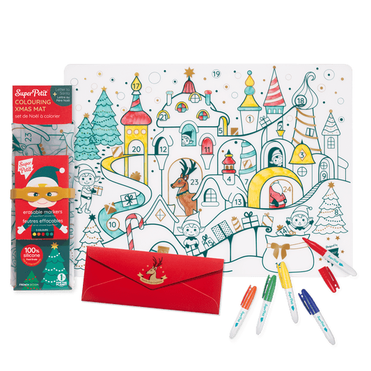 Super Petit Colouring Playmat (Christmas Village)
