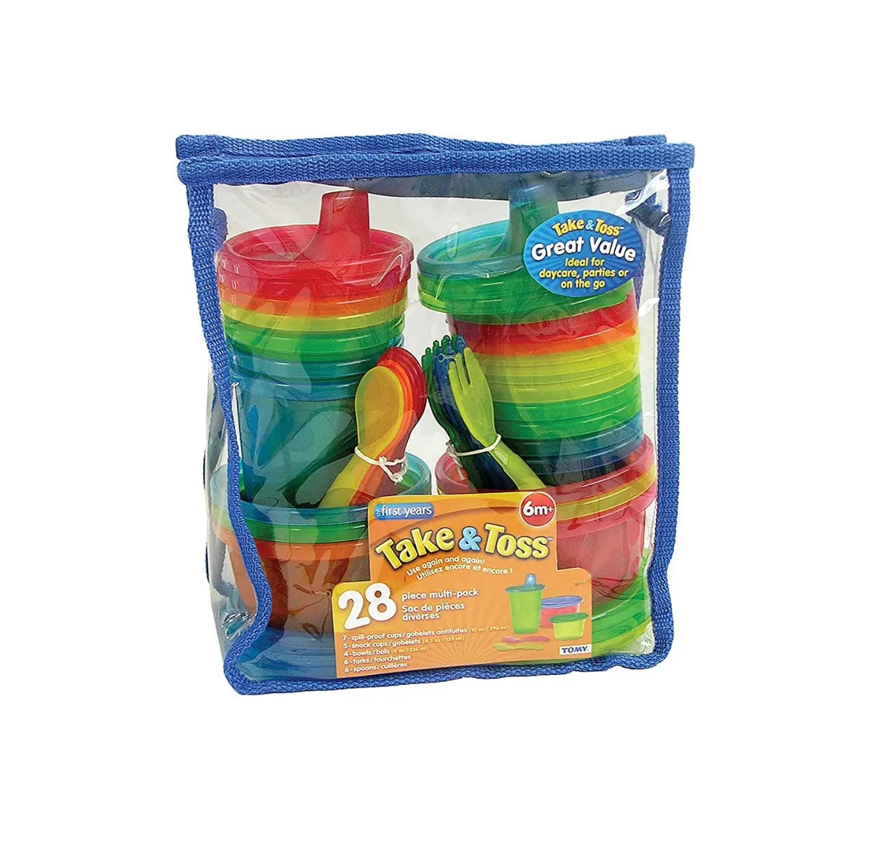 The First Years Take and Toss Feeding Set Multicolour (28 Pcs, 6 Months +)