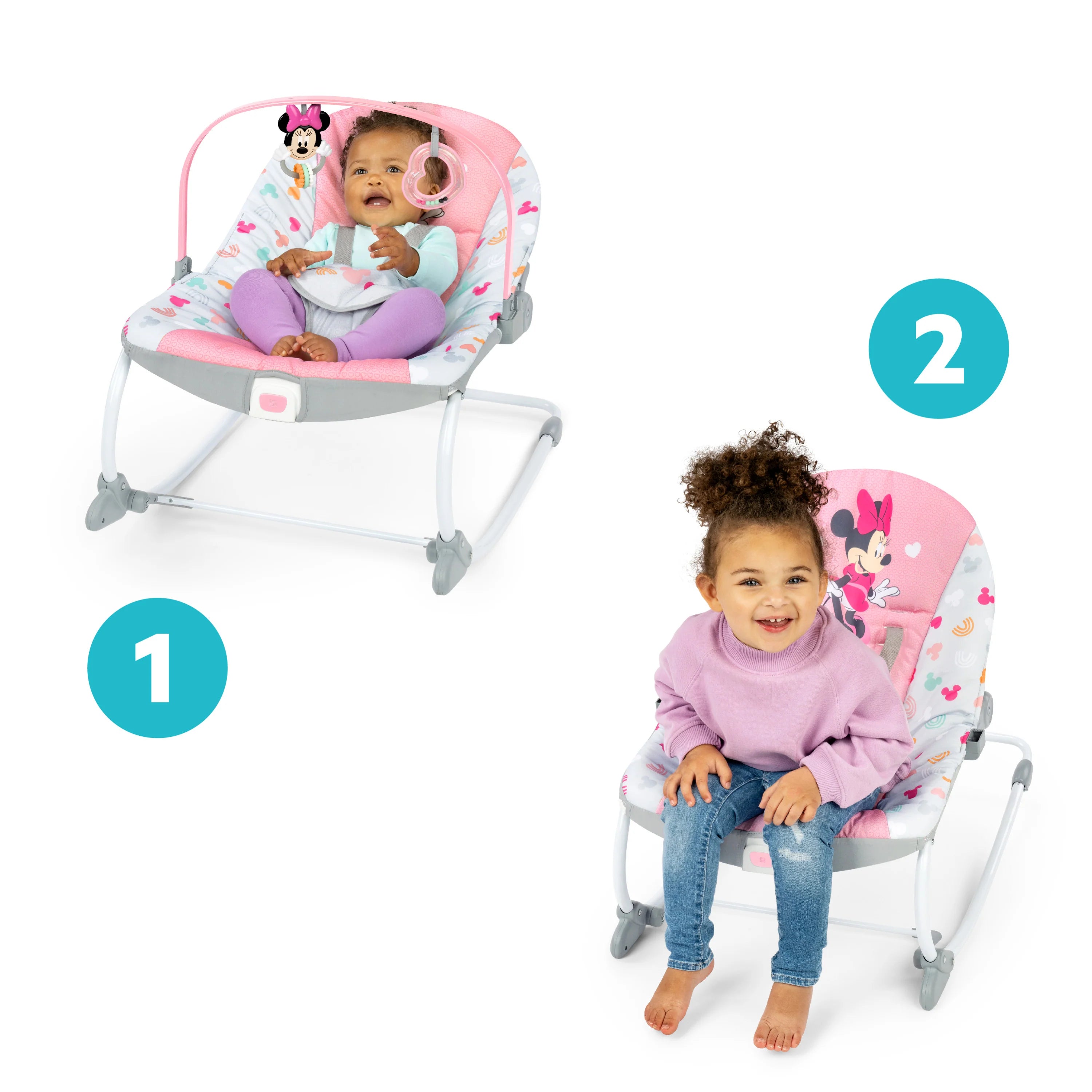 Bright Starts Bright Starts Minnie Mouse Forever Bestiet Infant To Toddler Rocker