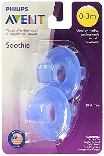 Philips Avent Soothie Pacifier (2 Count), Blue.