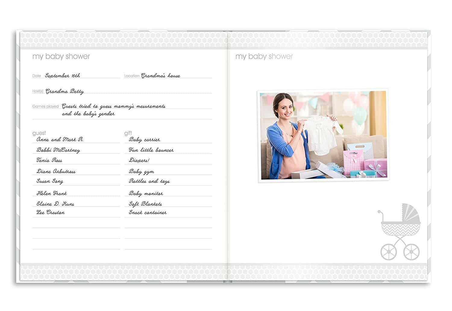 Pearhead First 5 Years Chevron Baby Memory Book.