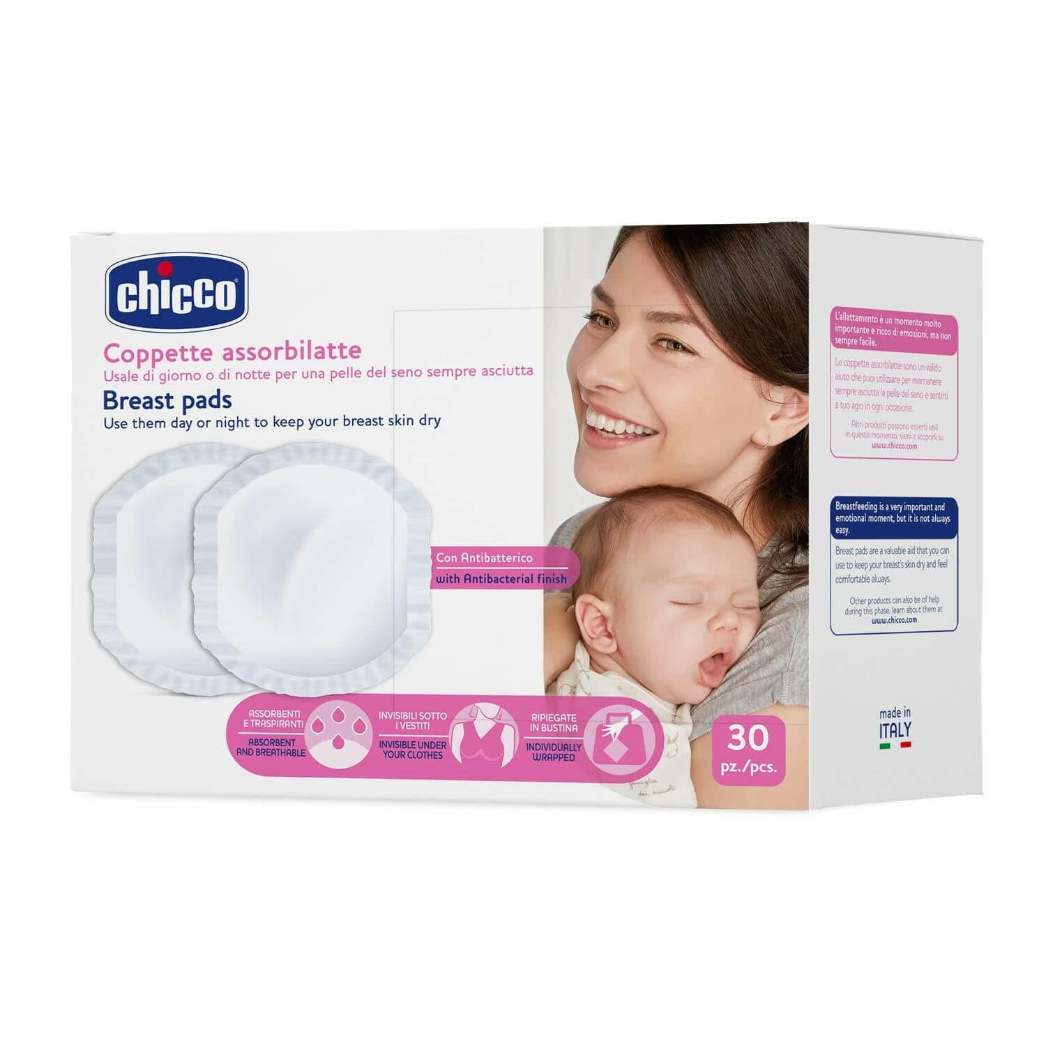 Chicco Nursing Breast Pads 30's.