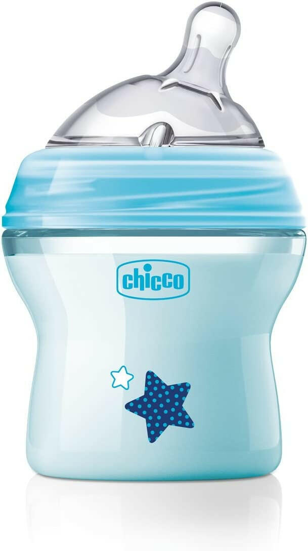 Chicco Natural Feeling Bottle - Blue -150ml 