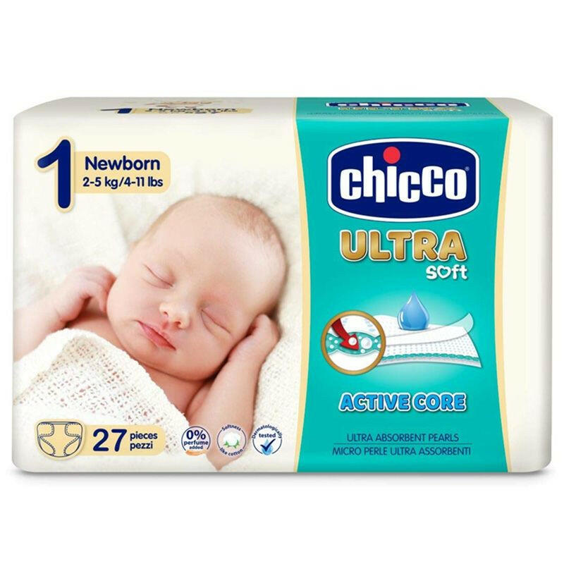 Chicco Diaper Size 1 Newborn Ultra Soft.