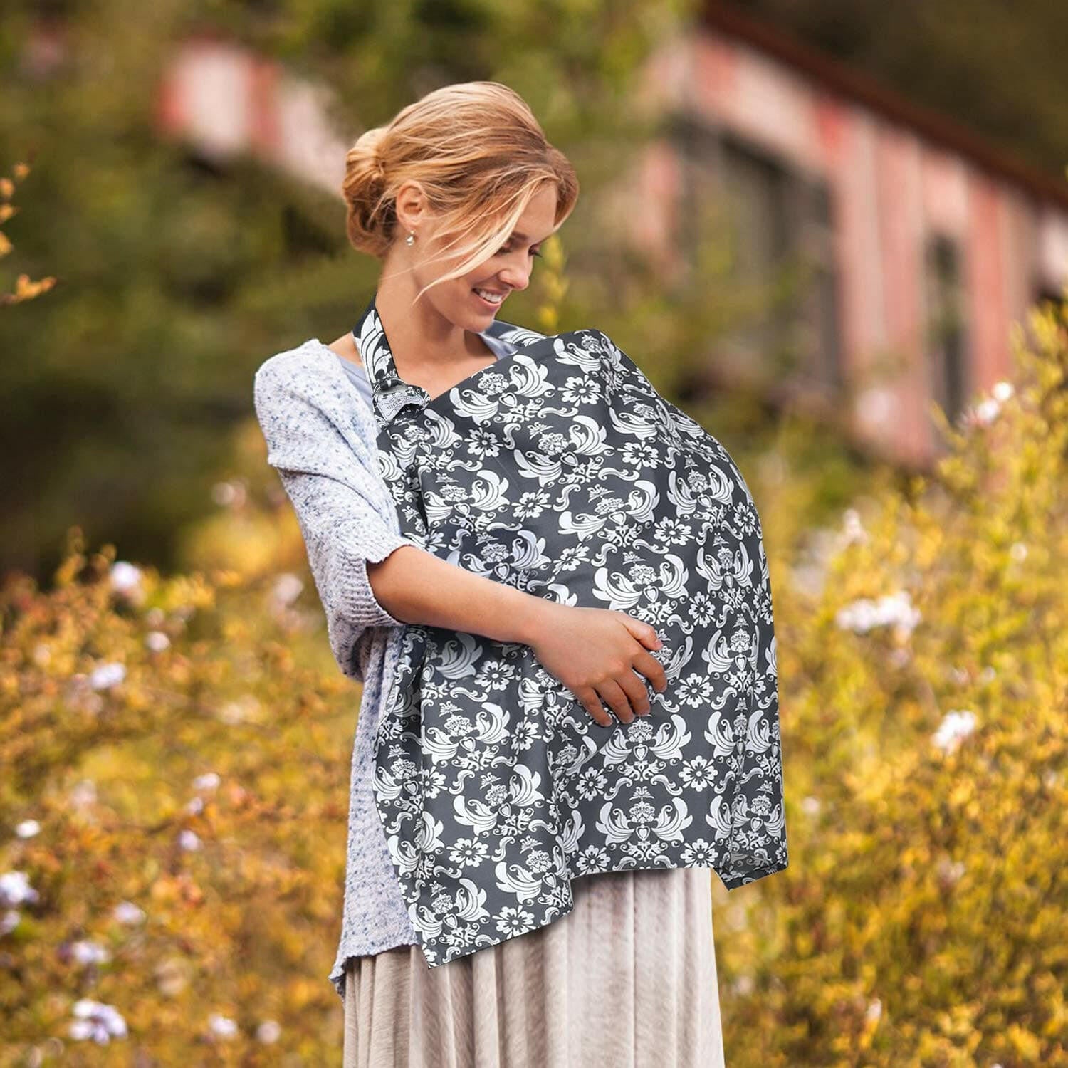 UHINOOS Nursing Cover,Infinity Soft Breastfeeding Cotton for Babies.