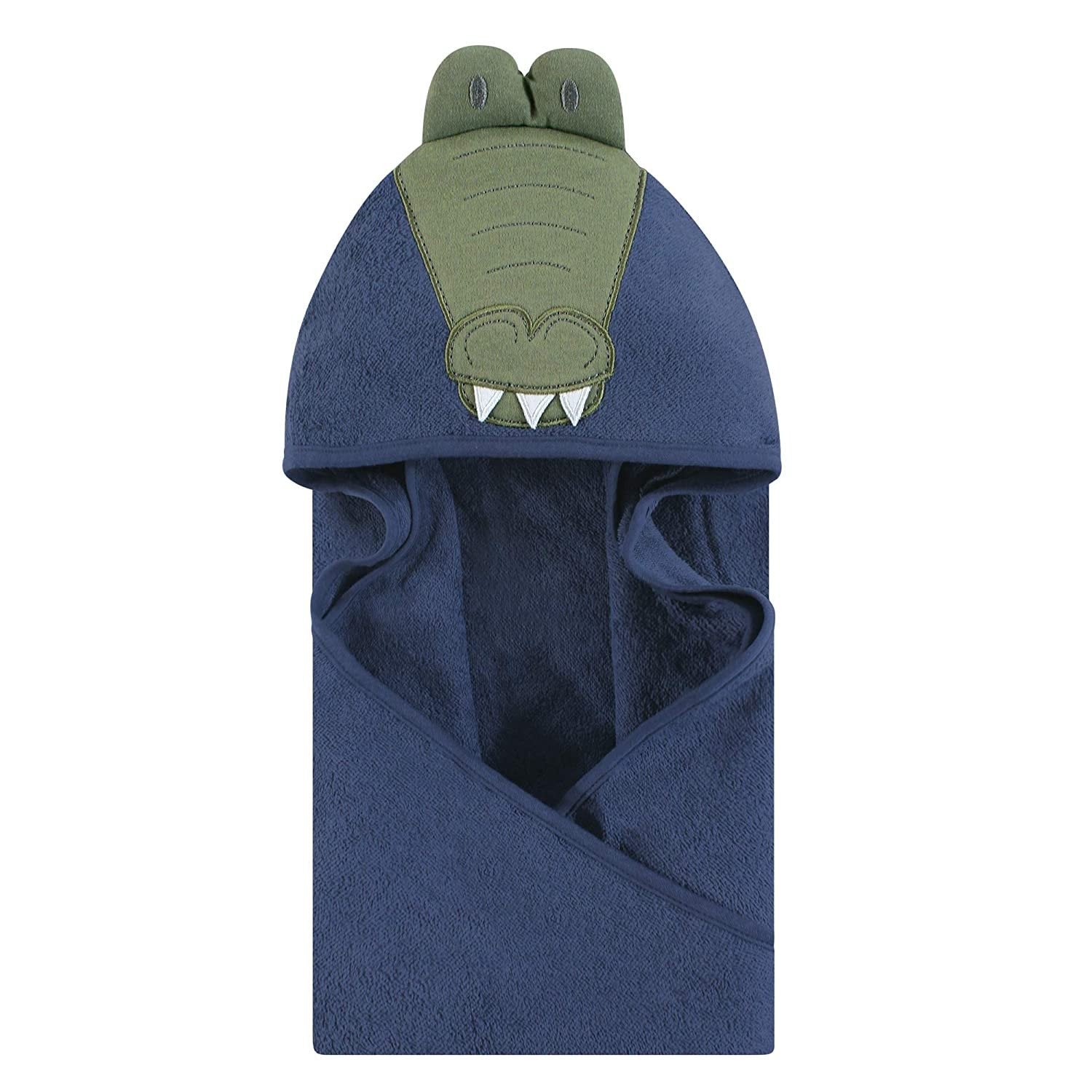 Hudson Baby Cotton Animal Face Hooded Towel.