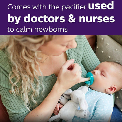 Philips Avent Soothie Snuggle Pacifier Holder with Detachable Pacifier, 0m+.