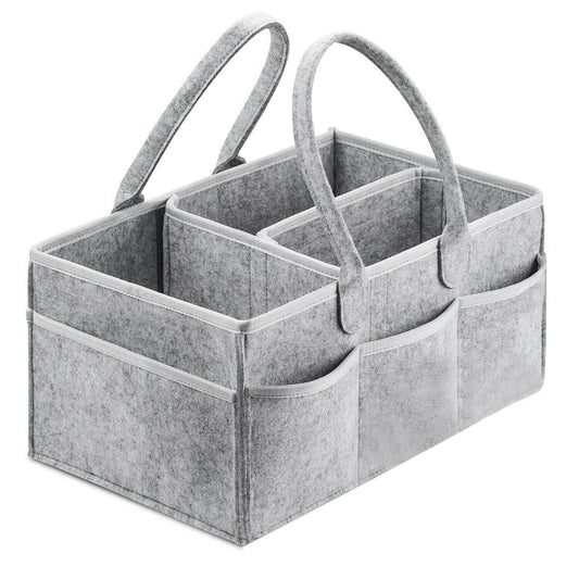 Baby Diaper Caddy - Nursery Storage Bin and Car Organizer.