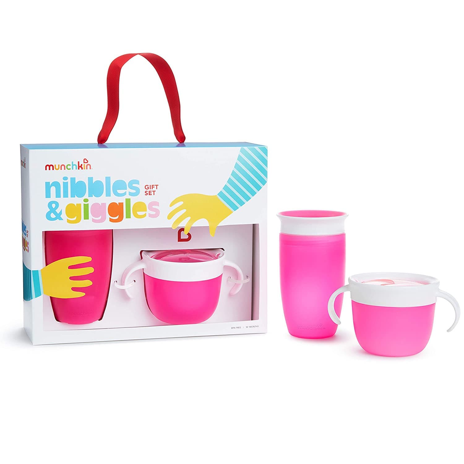 Munchkin Nibbles and Giggles Gift Set - Pink