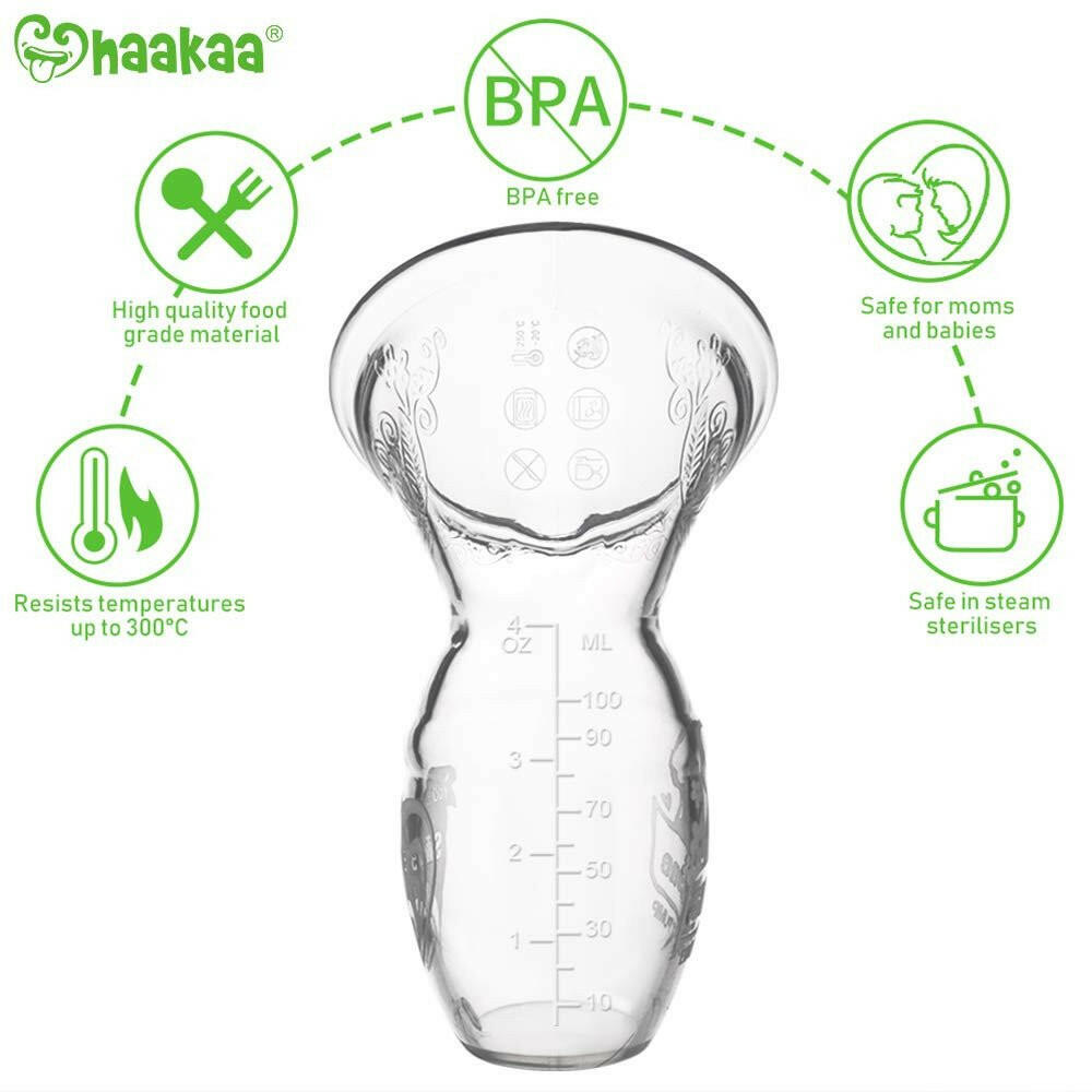 Haakaa Manual Breast Pump 4oz/100ml.