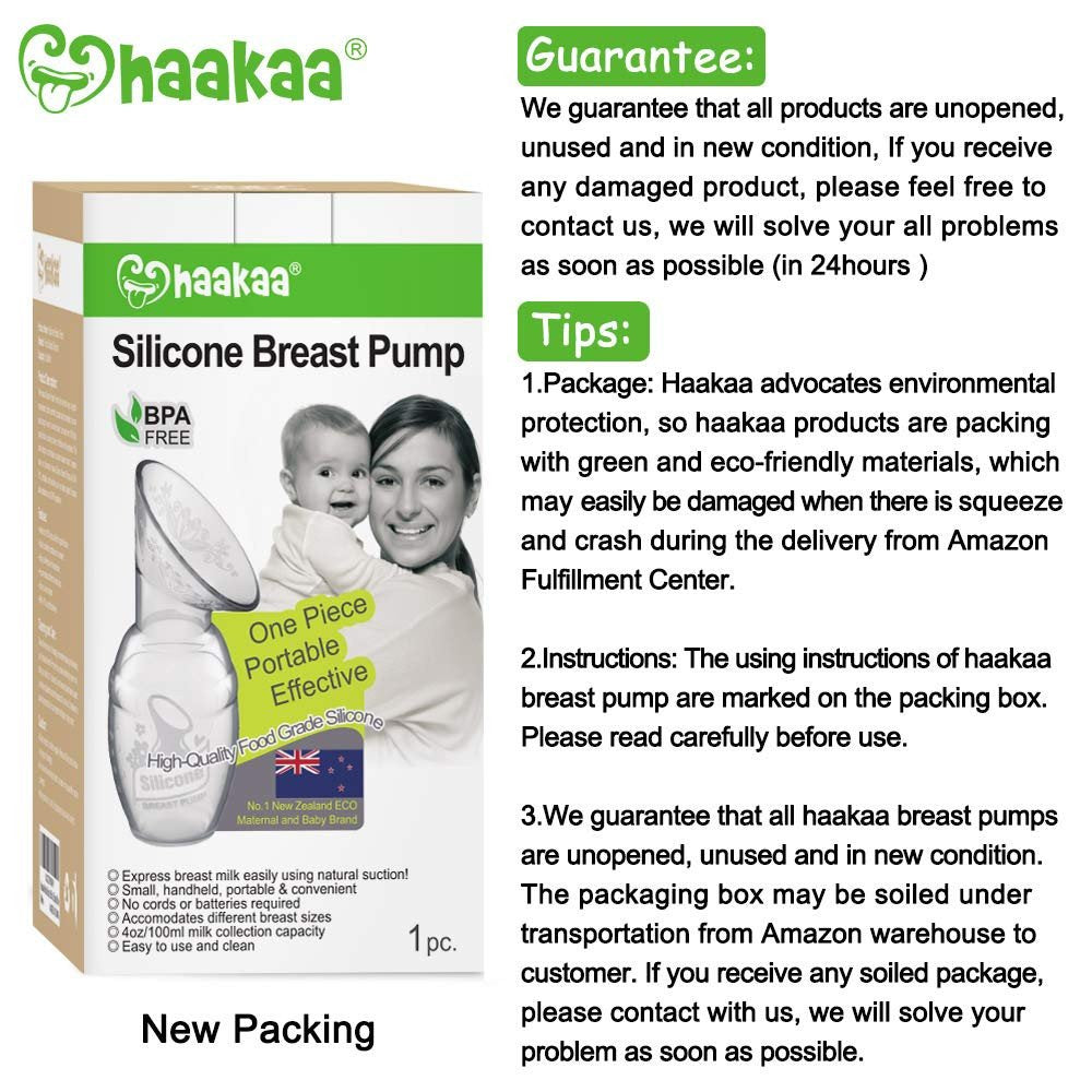 Haakaa Manual Breast Pump 4oz/100ml.