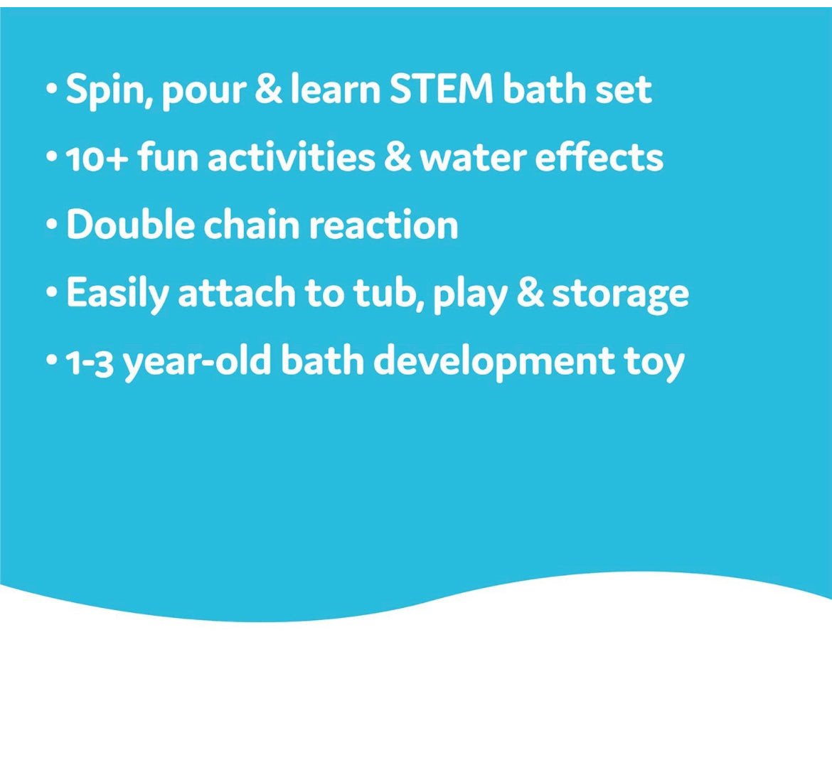 Yookidoo Baby Bath Toy - Spin 'N' Sprinkle Water Lab - Spinning Gear and Googly Eyes for Toddler or Baby Bath Time Sensory Development - Attaches to Any Size Tub Wall (1-3 Years).