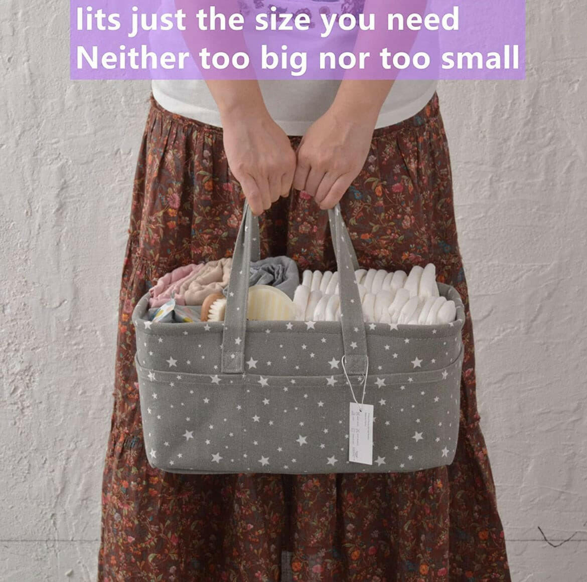 Storage Basket for Baby Diaper Caddy Organizer.