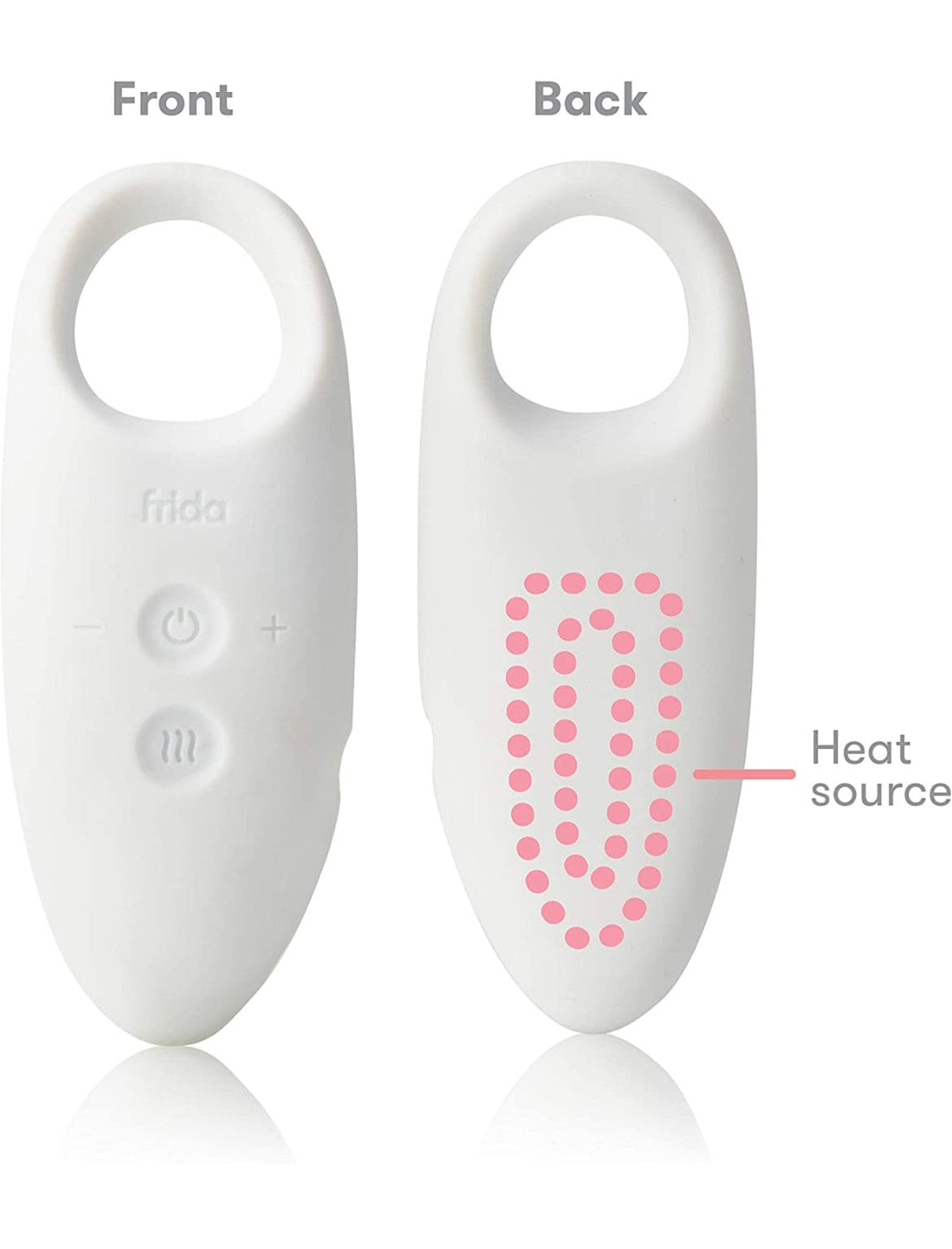 Frida Mom 2-in-1 Lactation Massager - Multiple Modes of Heat + Vibration for Clogged Milk Ducts, Increase Milk Flow, Breast Engorgement - USB Cord Included.