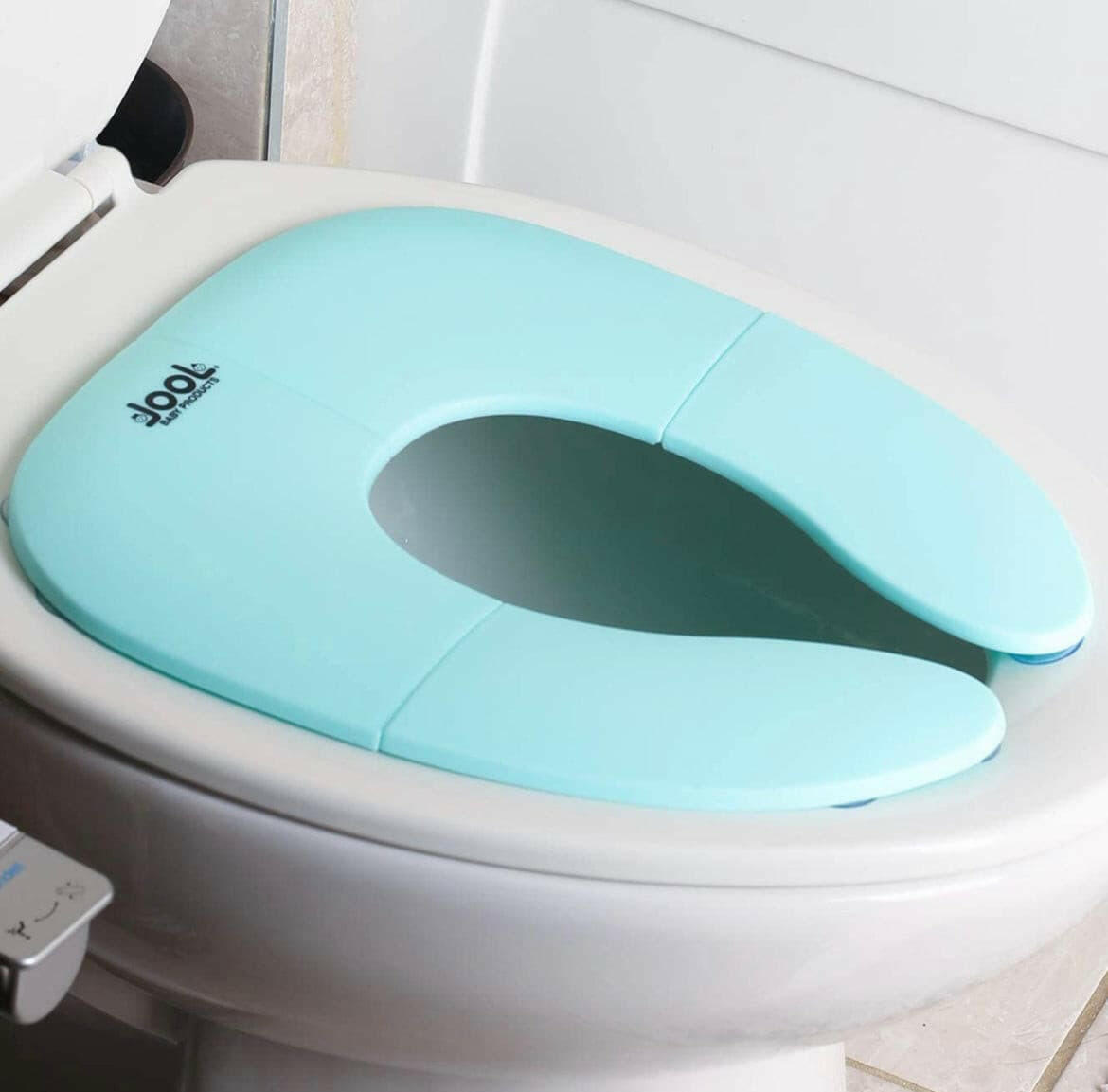 Folding Travel Potty Seat, Fits Round Oval Toilets, Non-Slip Suction