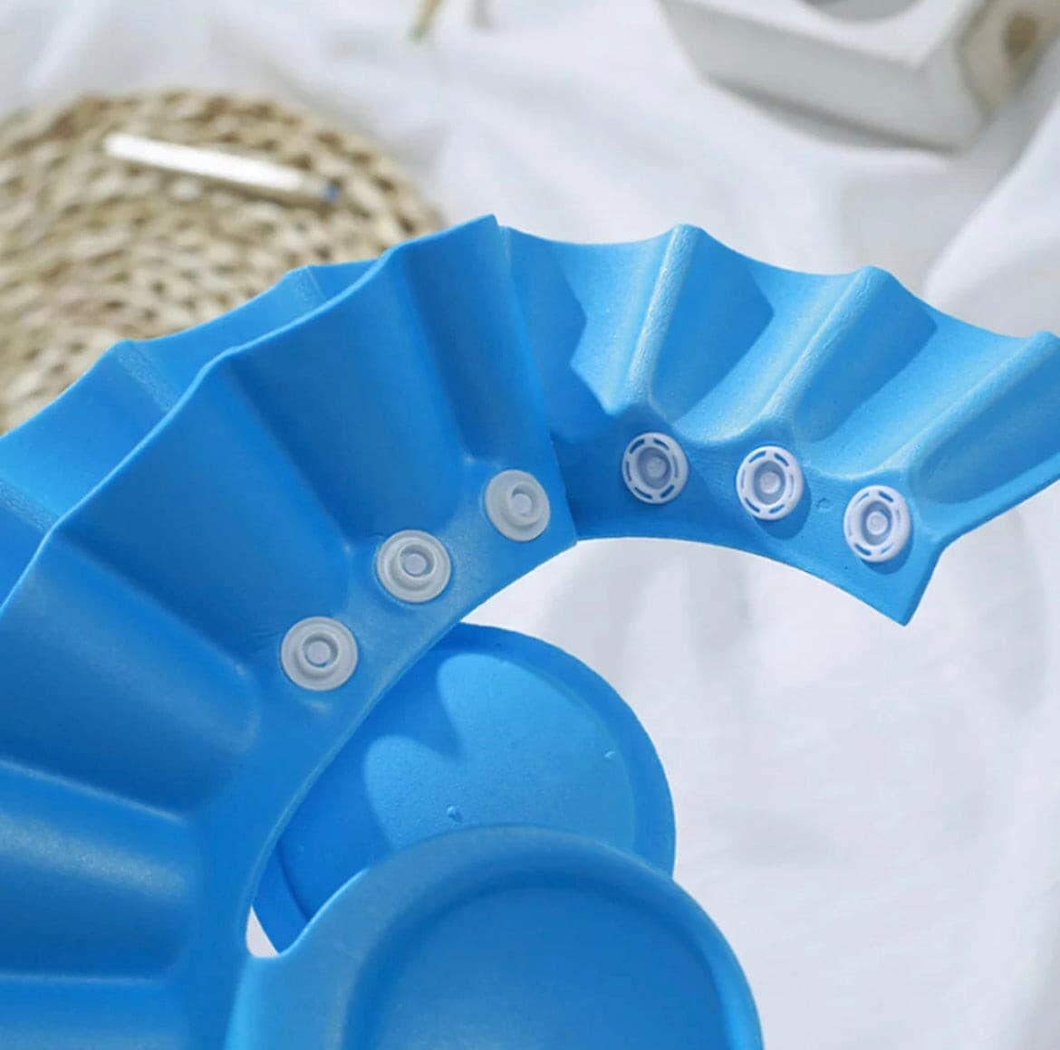 Safe Shampoo Shower Bathing Protection Bath Cap Soft Adjustable Visor Hat.