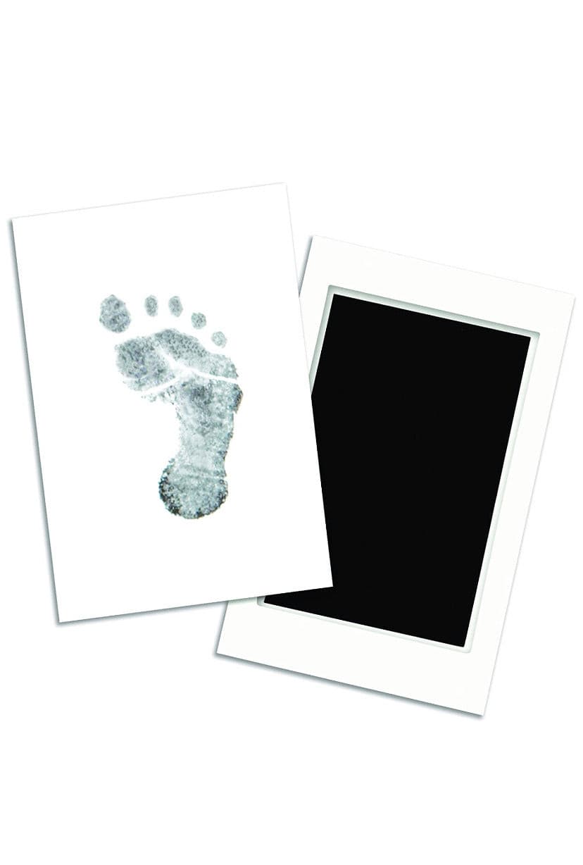 Pearhead Newborn Baby Handprint or Footprint “Clean-Touch” Ink Pad, Black.