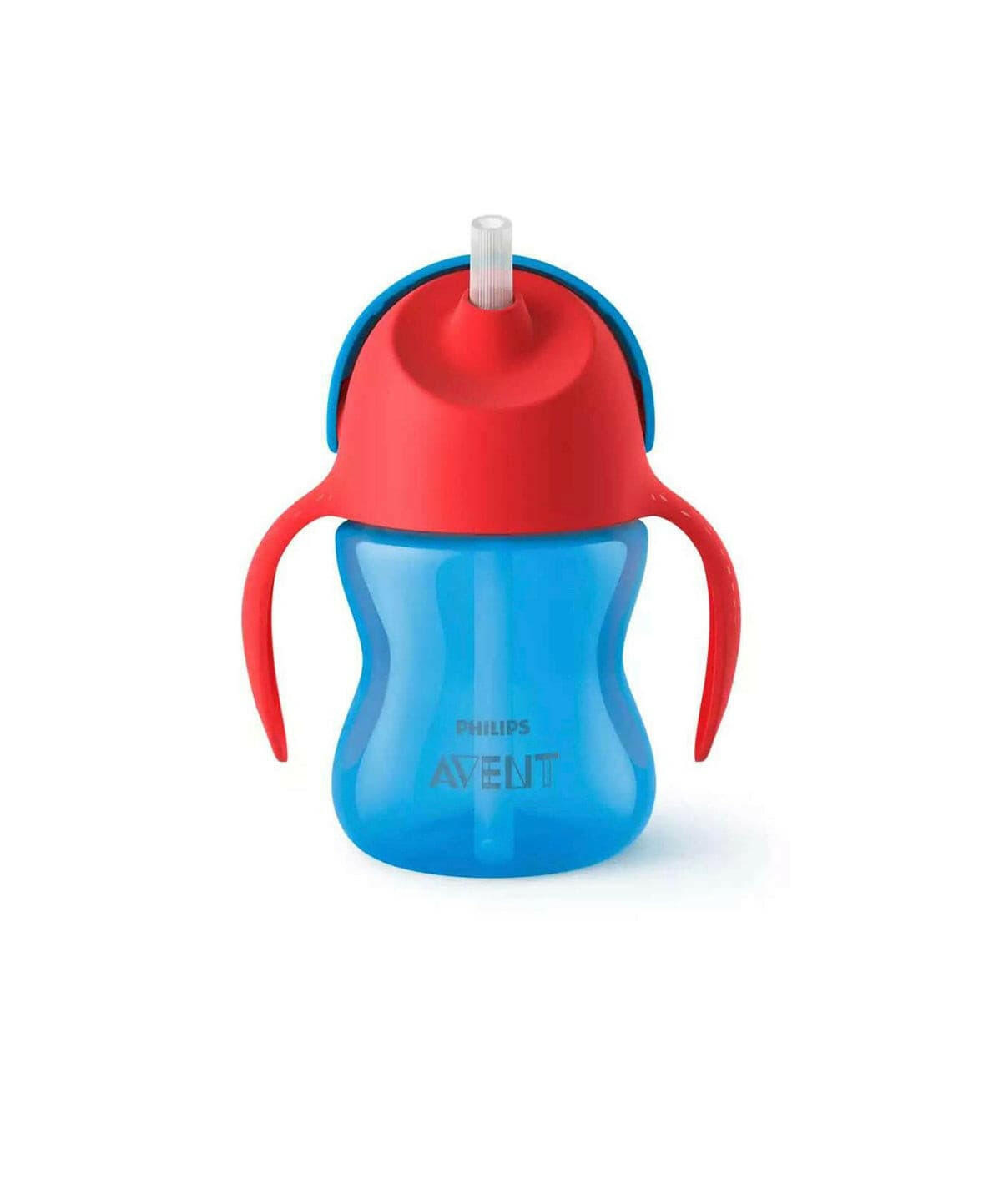 Avent Cup With Straw - 200 ml - Red & Blue