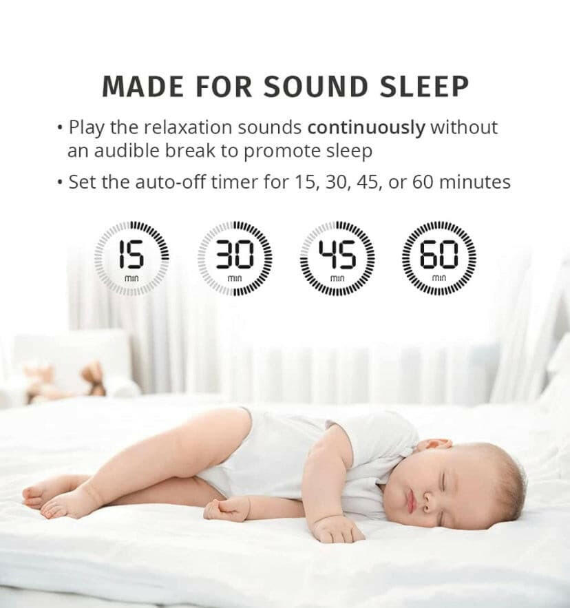 MyBaby, Sounds & Projection, Plays 6 Sounds & Lullabies, Image Projector Featuring Diverse Scenes, Auto-Off Timer Perfect for Naptime.