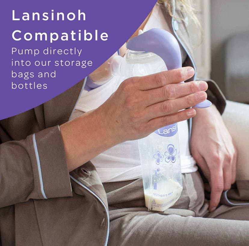 Lansinoh Manual Breast Pump, Hand Pump for Breastfeeding.