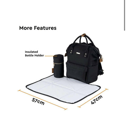 BabaBing - Mani Backpack Changing Bag - Black.