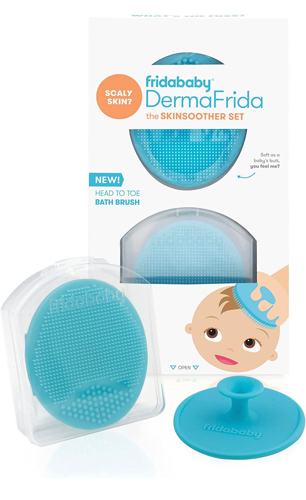 DermaFrida The SkinSoother Baby Bath Silicone Brush by Fridababy.