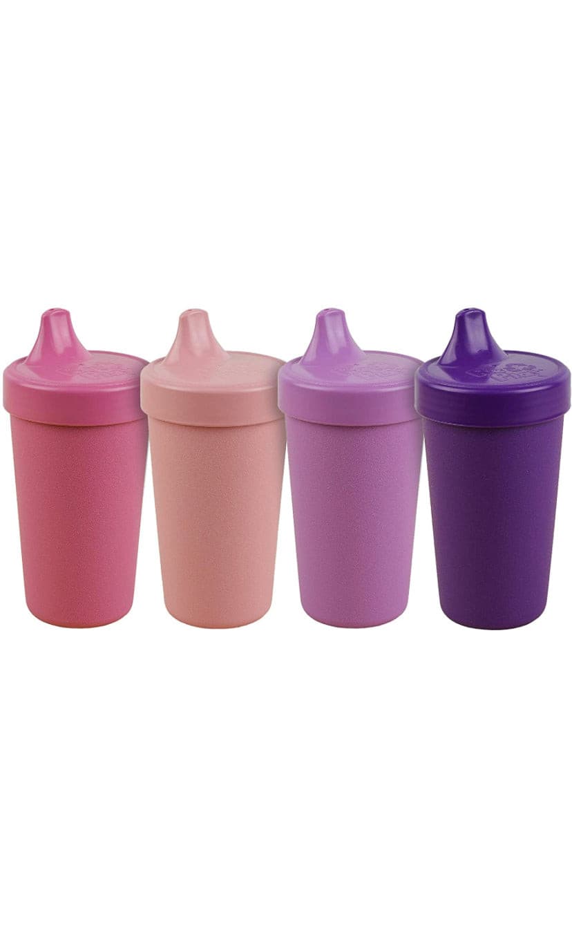 Re Play No Spill Sippy Cups - Pink/Purple
