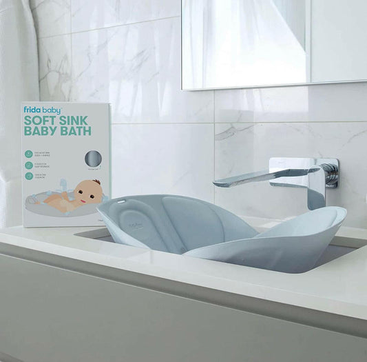 Soft Sink Baby Bath by Frida Baby ,Bath Cushion That Supports Baby's Head.