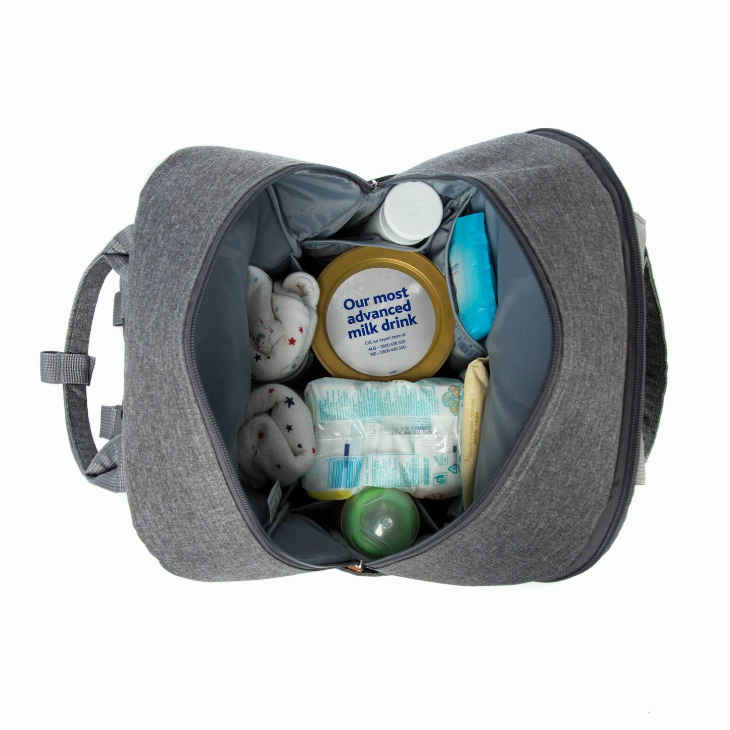 Baby Diaper bag backpack with changing pad.
