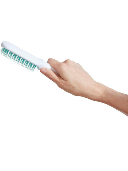 FridaBaby Thick or Curly Hair Detangling Kids Brush by Fridababy, Detangles Knots Without Tears or Breakage, Comb Teeth and Bristle Design.