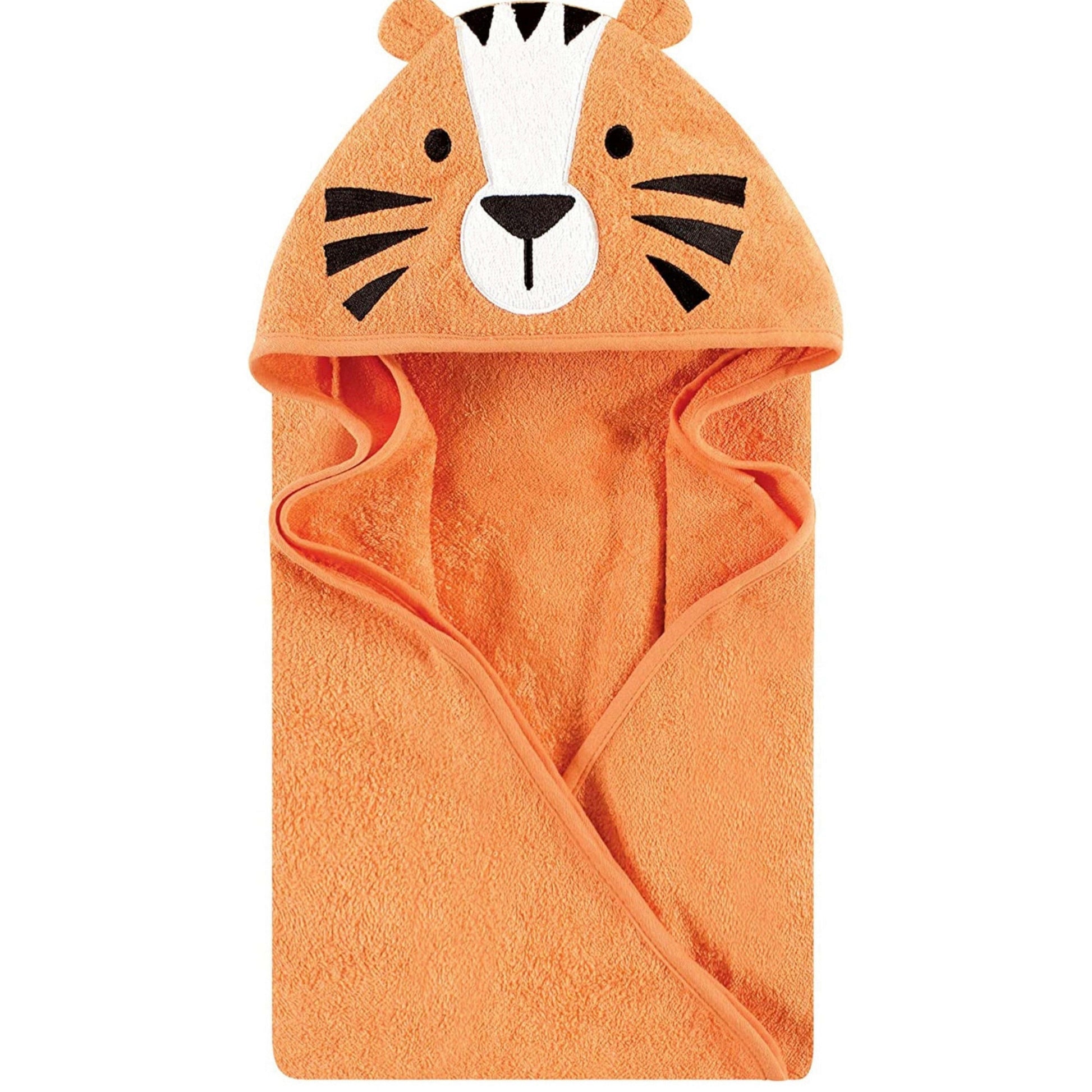 Hudson Baby Cotton Animal Face Hooded Towel.