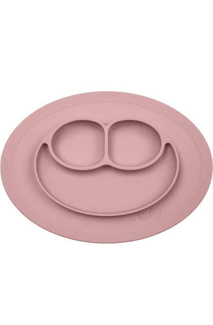 ezpz Mini Mat Silicone Suction Plate with Built (Blush).
