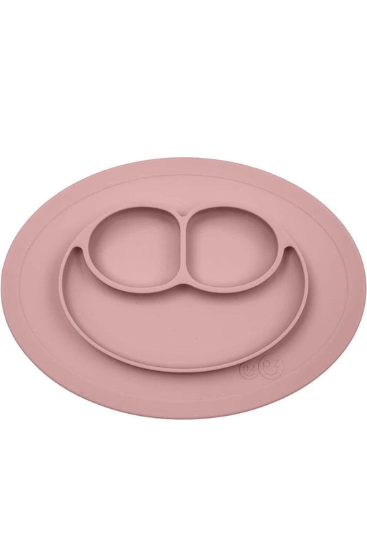 ezpz Mini Mat Silicone Suction Plate with Built (Blush).