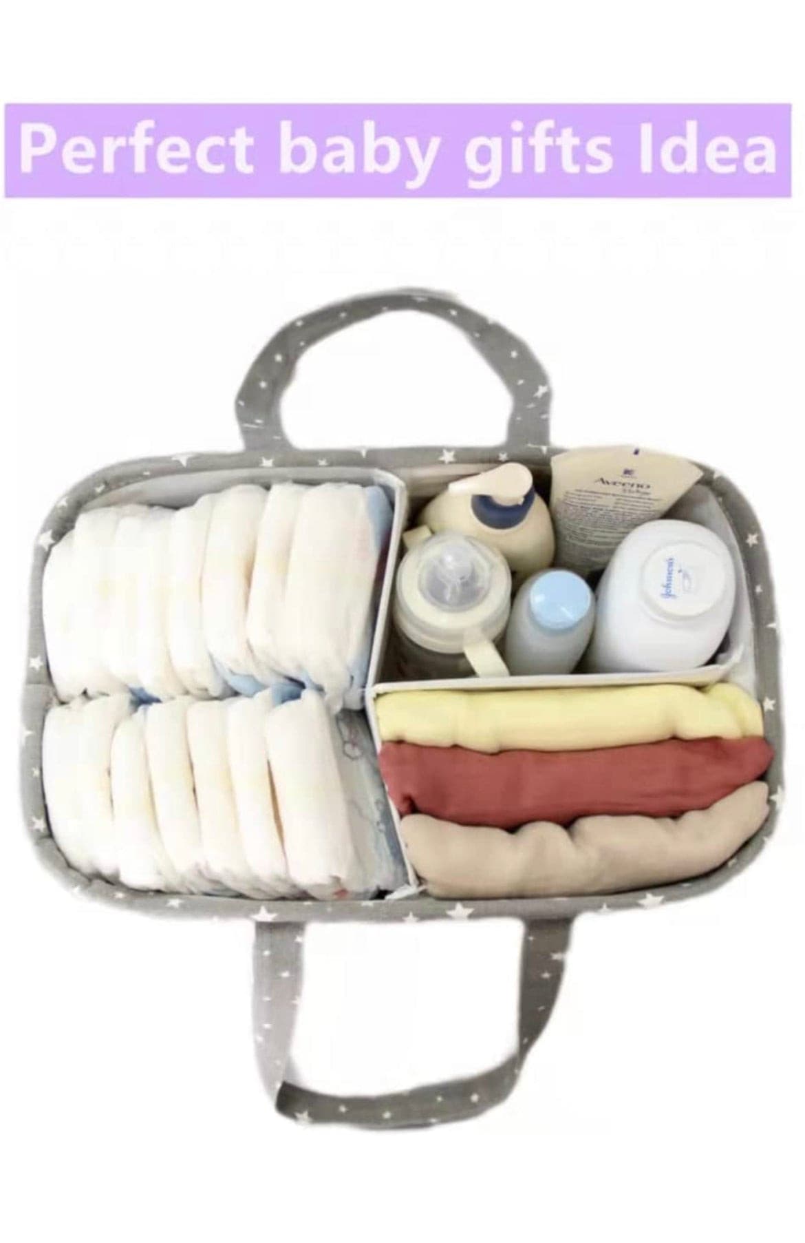 Storage Basket for Baby Diaper Caddy Organizer.