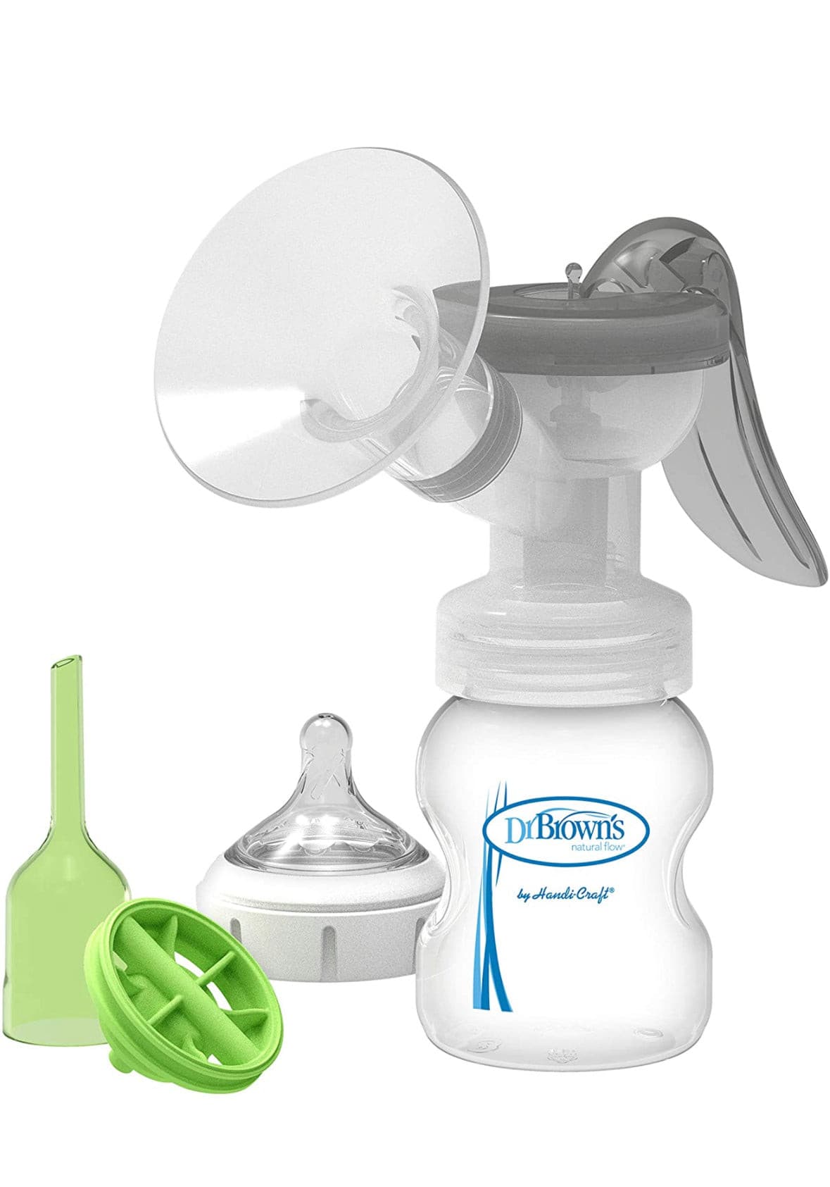 Dr. Brown's Manual Breast Pump with Softshape Silicone Shield.