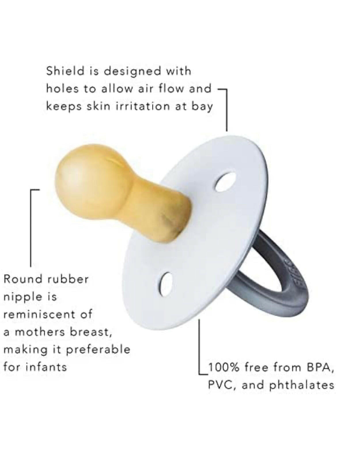 BIBS Pacifiers (0-6M)-Set Of 2.