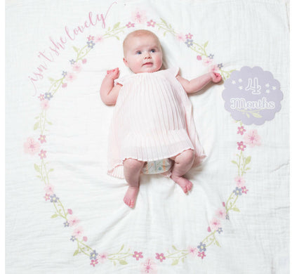 Lulujo - Baby's First Years Blanket & Cards - Isn't She Lovely.