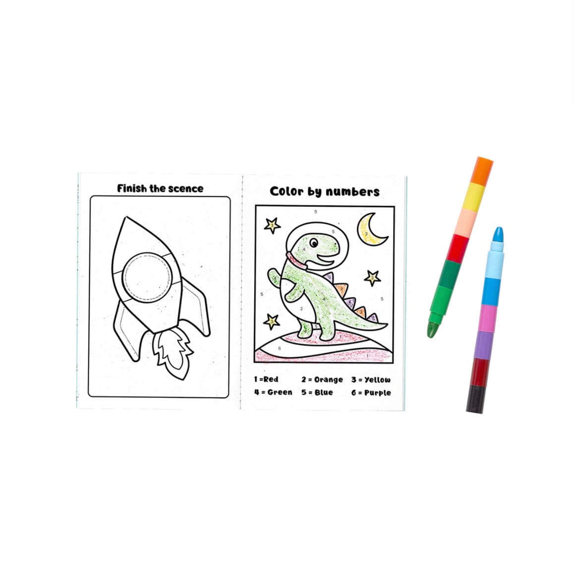 Mini Traveller Colouring & Activity Kit - Dinosaurs In Space.