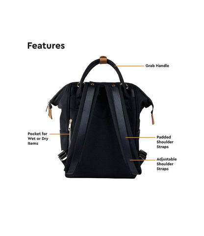 BabaBing - Mani Backpack Changing Bag - Black.