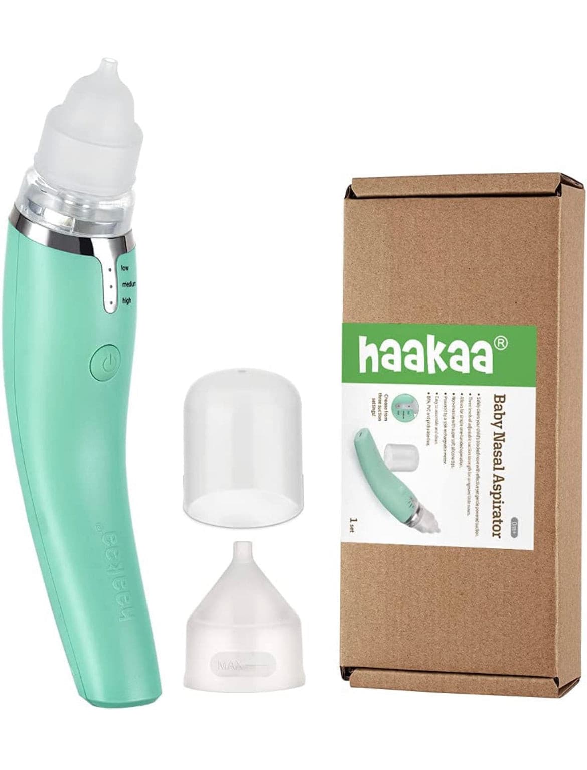 Electric Baby Nasal Aspirator, USB Rechargeable by Haakaa.