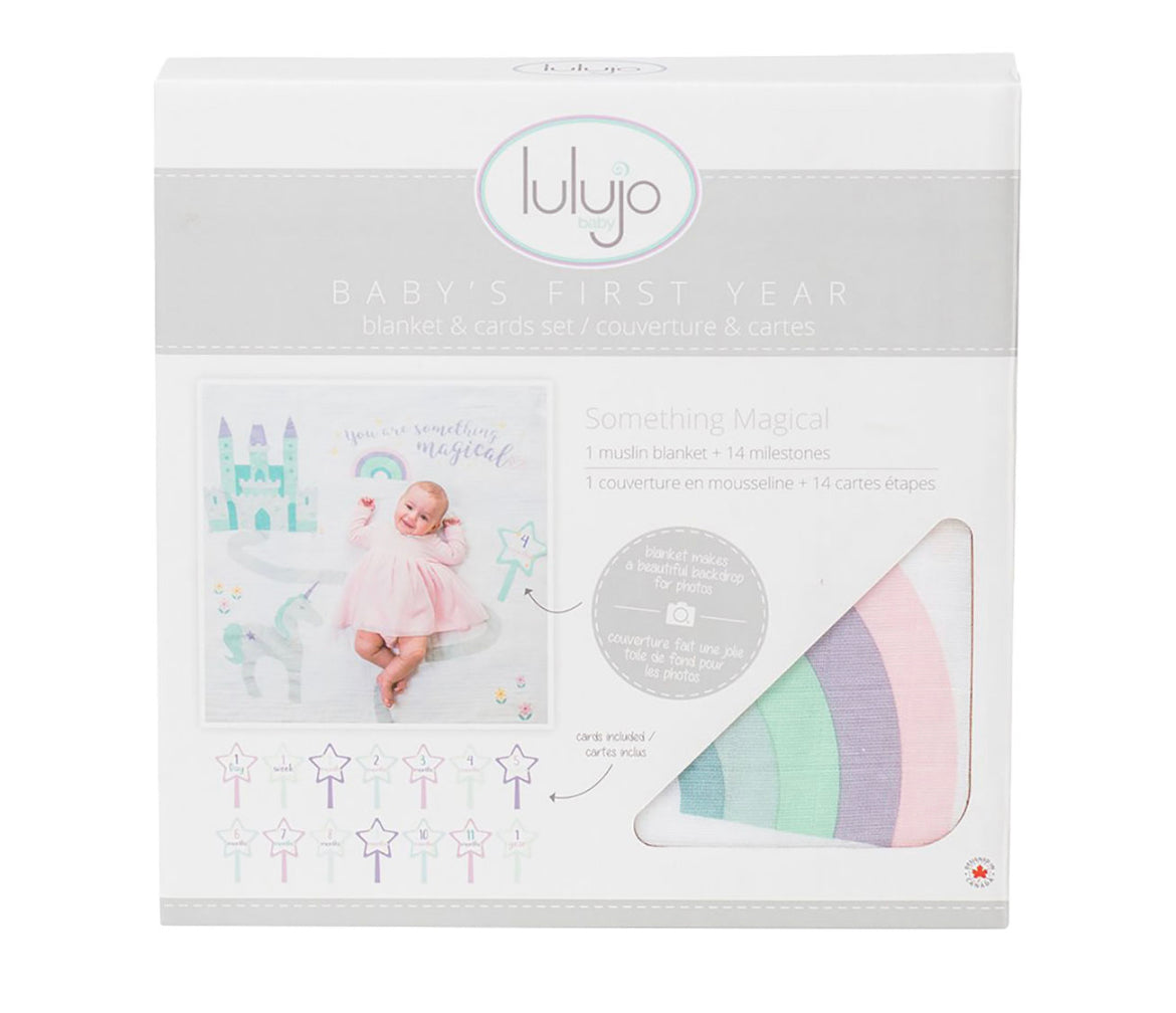 Lulujo - First Years Blanket & Card Set - Something Magical.