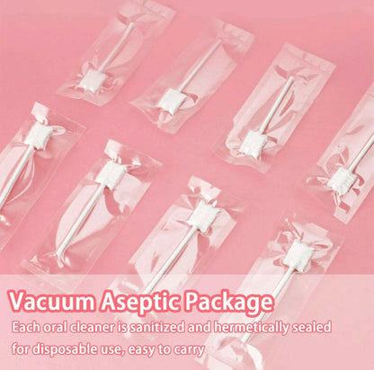 42Pcs Disposable Infant Baby Tongue Cleaner and Baby Toothbrush for 0-36 Month.